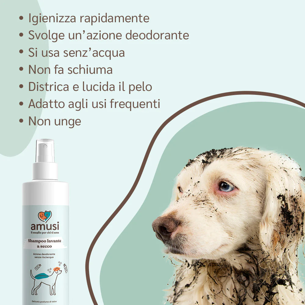 Shampoo a secco cani 250 ml