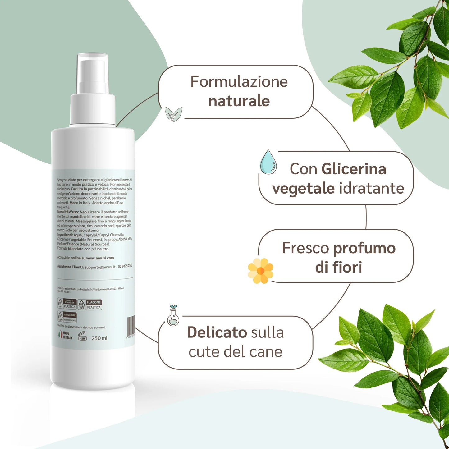 Shampoo a secco cani 250 ml