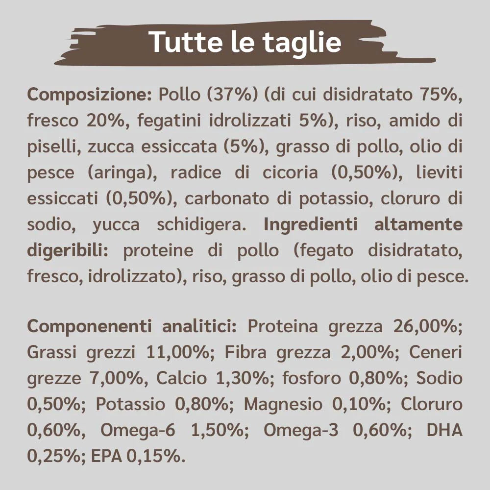Linea veterinaria cane disturbi gastrointestinali tutte le taglie ed età