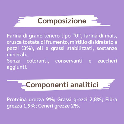 Biscotti al Mirtillo per Cani taglia unica 150g