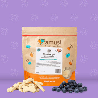 Biscotti al Mirtillo per Cani taglia unica 150g