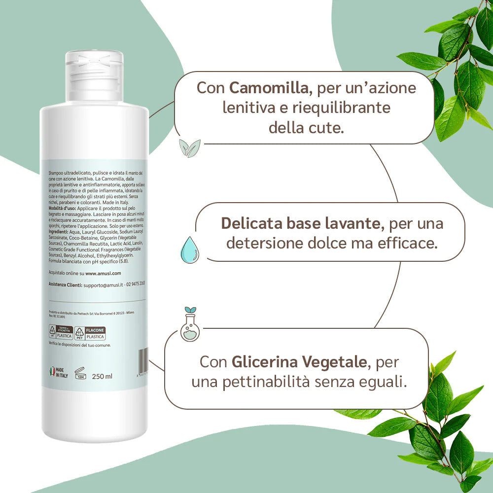 Shampoo lenitivo per cani 250 ml