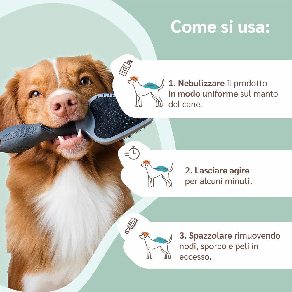 Spray Scioglinodi e Lucidante per Cani 250 ml